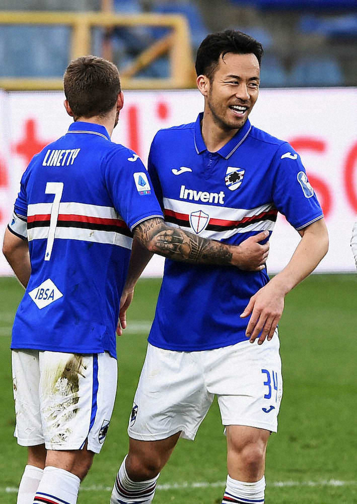 【画像・写真】サンプドリア麻也　先発デビュー　フル出場逆転勝利貢献