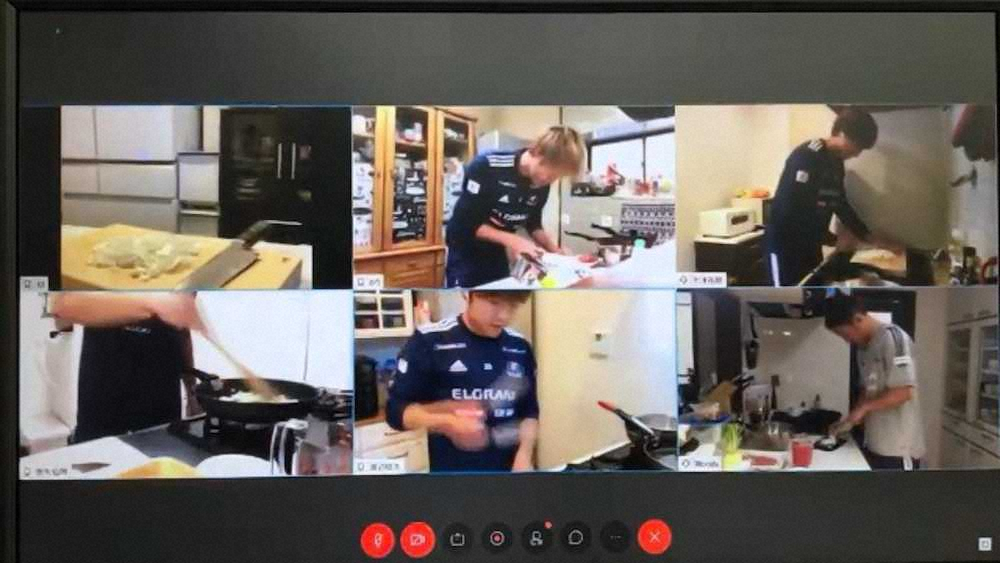 【画像・写真】横浜イレブン、自宅で料理だトークだ!筋トレだ!6時間オンラインイベント