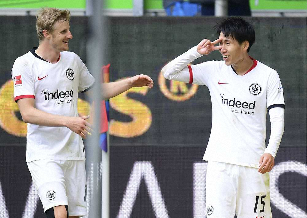 【画像・写真】Eフランクフルト・鎌田、2戦連発＆決勝弾　今季公式戦10得点目