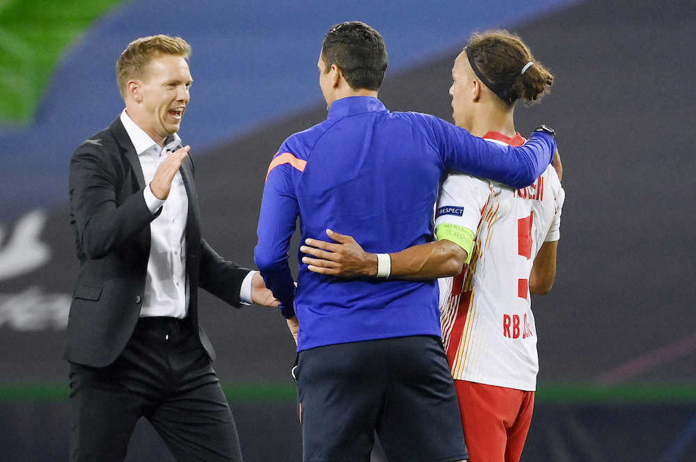 【画像・写真】ライプチヒ　初の4強、若き“秘密兵器”が大仕事　オルモ先制弾にアダムズ決勝弾