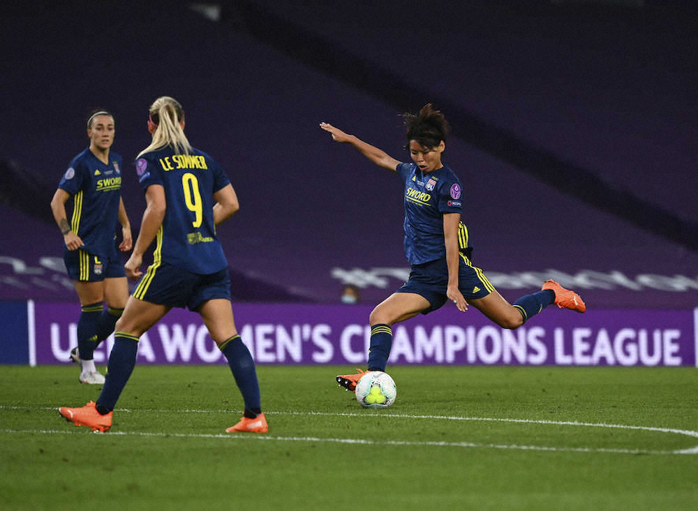 【画像・写真】女子欧州CL制覇のリヨン・熊谷　佐々木則夫氏が語る凄さ、珍しい左足弾　技術が確実に上がった証拠