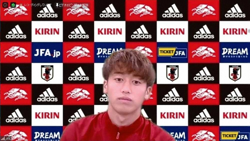 【画像・写真】U―19代表合宿　C大阪FW西川が初参加「立ち位置を確保して結果を残す」
