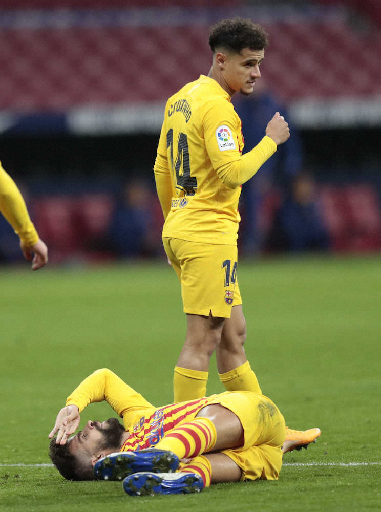 低迷のバルセロナ アトレチコ戦で主力2人が負傷離脱 ピケは右膝 セルジ ロベルトは右太腿痛める スポニチ Sponichi Annex サッカー