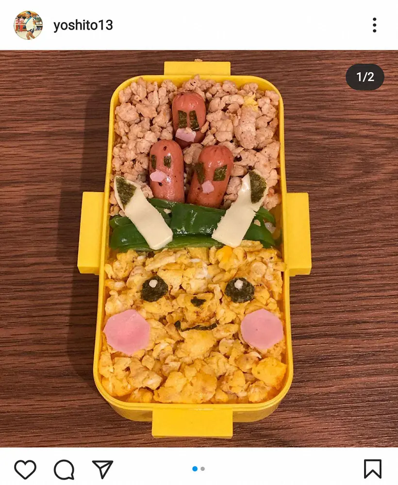 【画像・写真】大久保嘉人「今日は一番恐れていた弁当の日」　2人暮らしする9歳三男のため“キャラ弁”づくり
