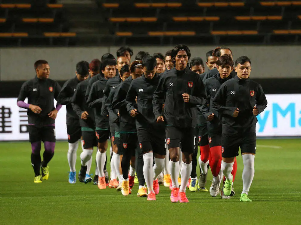 【画像・写真】日本と対戦のミャンマー代表、国内情勢不安も指揮官は「準備万端」強調