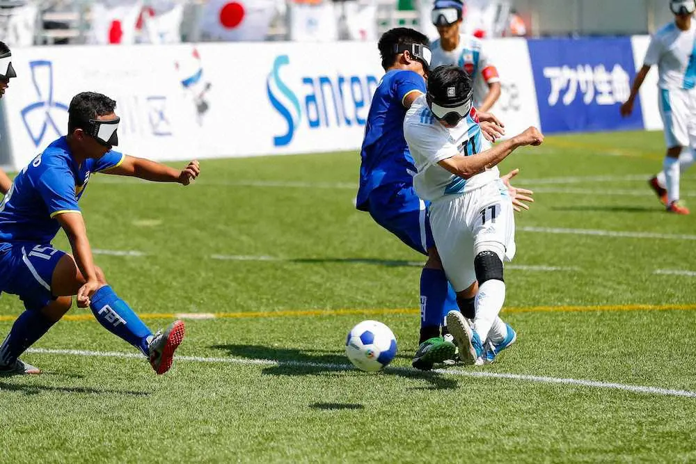 ブラインドサッカー日本代表が連勝 黒田弾でタイに1 0 スポニチ Sponichi Annex サッカー
