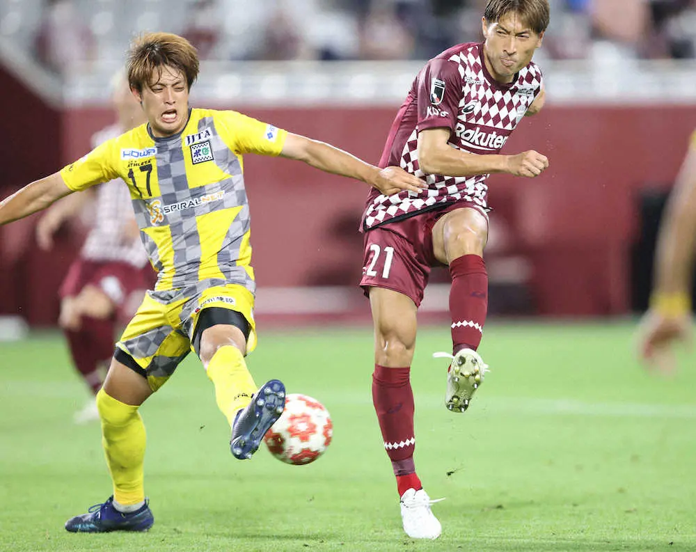 【画像・写真】神戸の元日本代表FW田中　約3か月ぶり復帰戦で2発　JFL鈴鹿に貫禄勝ち