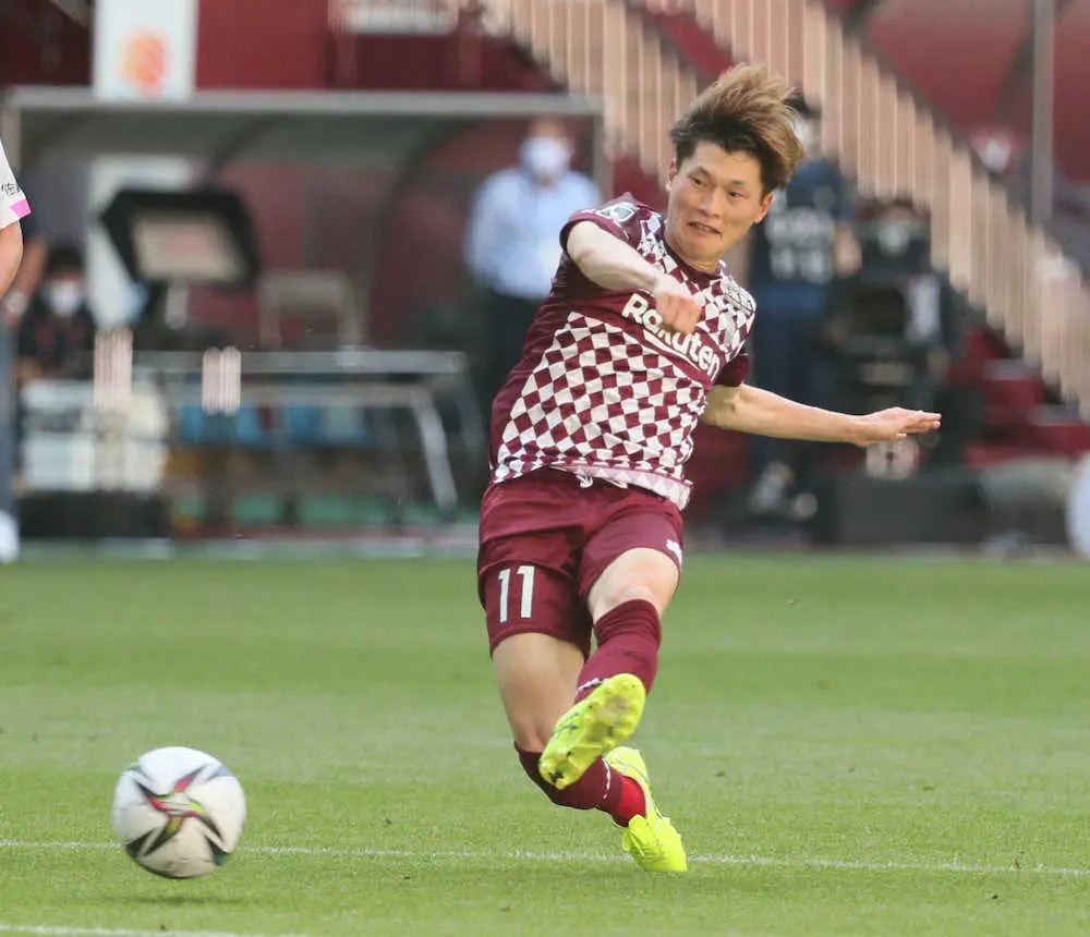 【画像・写真】神戸・古橋　代表帰りで“胸”ゴール　クラブ初の3年連続2桁得点達成