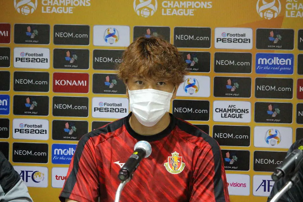 【画像・写真】3連勝スタートの名古屋FW山崎「得点で貢献できて良かった」　日本人3人目のACLハットトリック