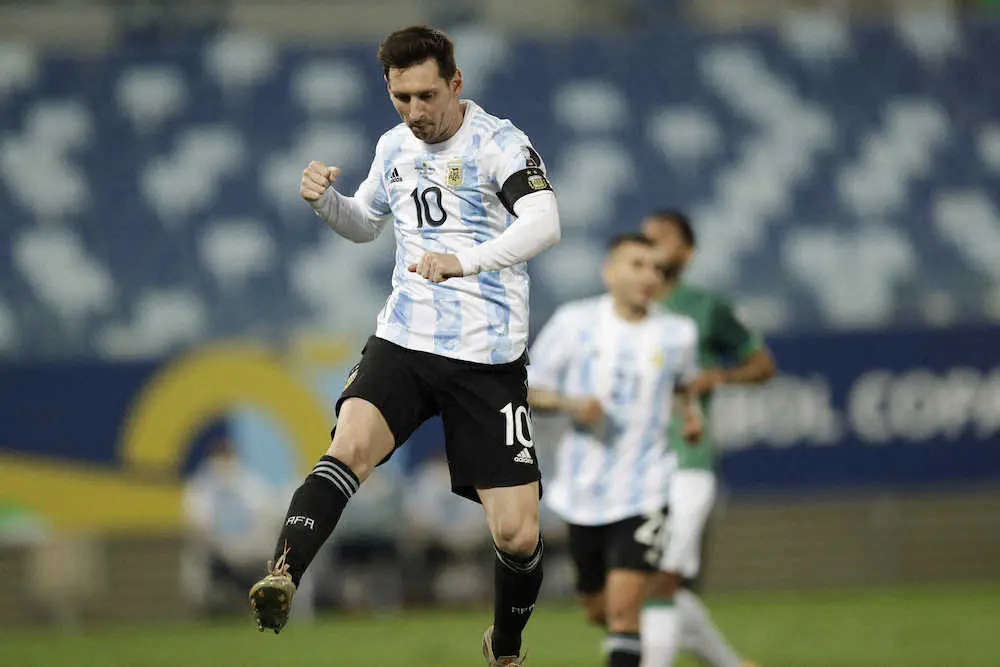 メッシ2発 代表通算148試合出場でアルゼンチン最多記録更新 ボリビアに圧勝 スポニチ Sponichi Annex サッカー