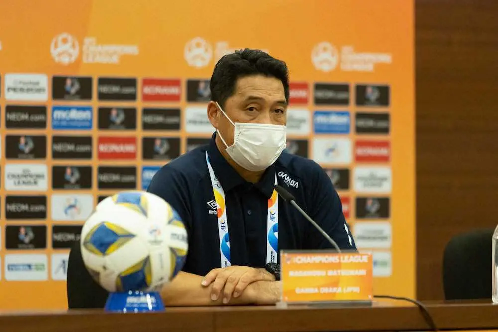 【画像・写真】G大阪・松波監督　ACL前半戦、2位ターンなど総括　「DFラインの背後を狙えるようになってきた」