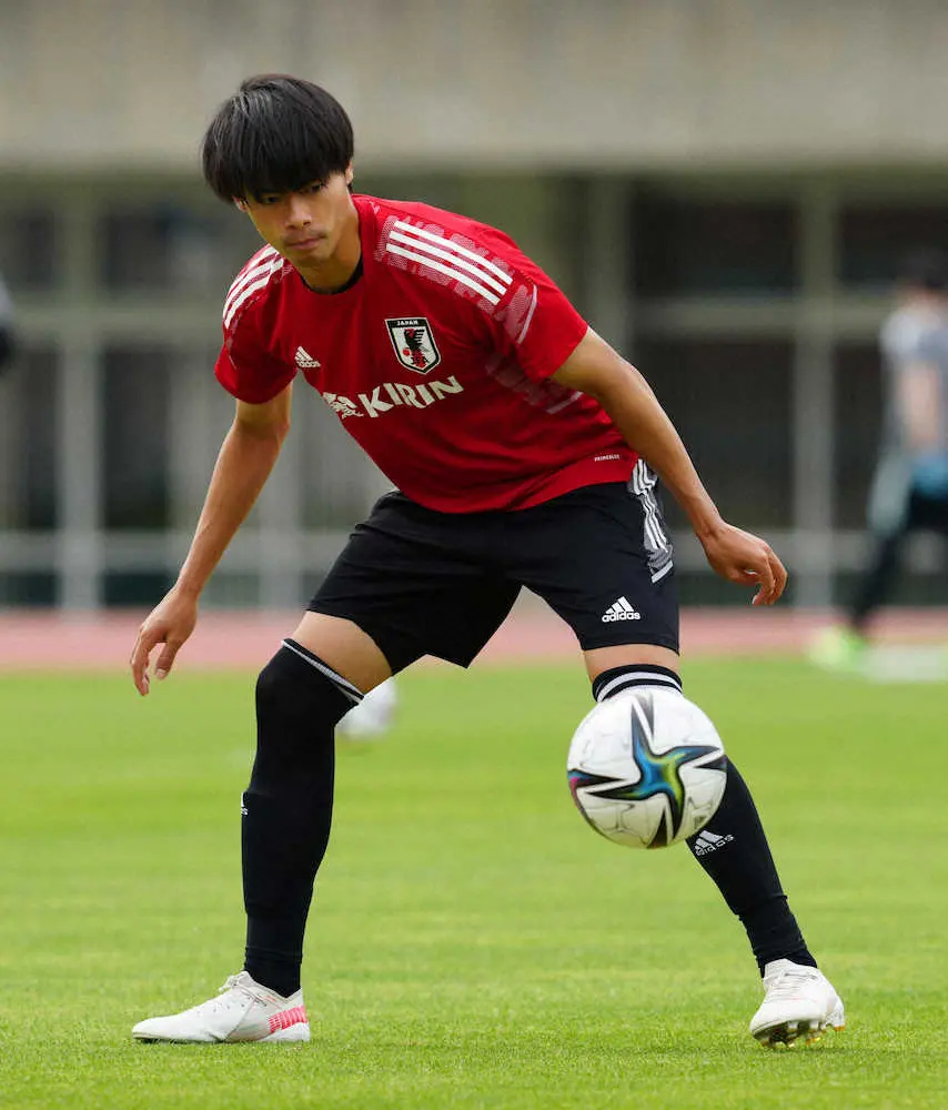 【画像・写真】U24三笘薫　太腿張りで前日は別メニューも　本番へ「間違いなく大丈夫だと思っている」