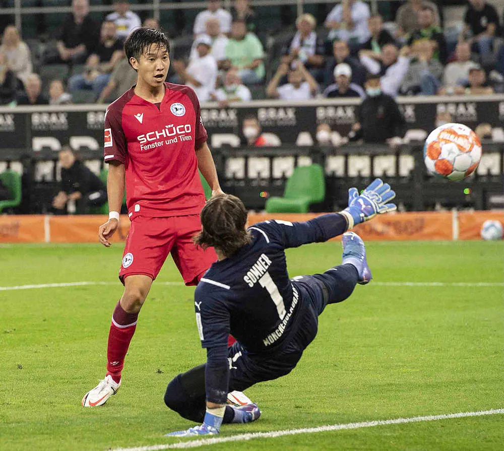 【画像・写真】ビーレフェルト・奥川が今季初ゴール　「やっと一つ決められたのは自分にとって大きい」