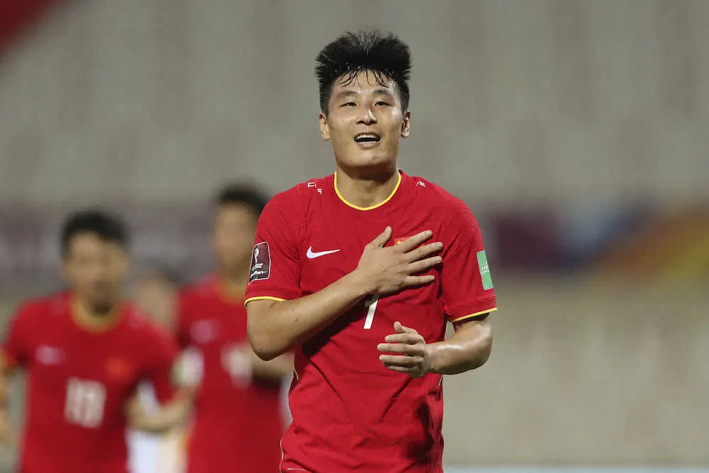 【画像・写真】中国初勝利　武磊が終了間際のV弾　勝ち点3で日本、オマーンと並んだ