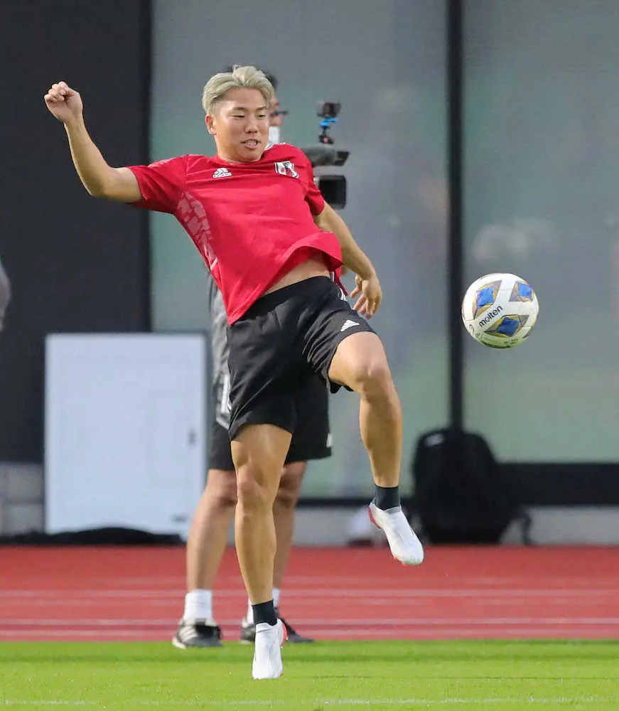 【画像・写真】前回豪州戦で得点の浅野　勝利誓った「“今回もやったるぞ”って気持ち」