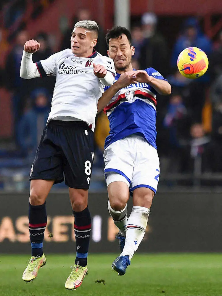 【画像・写真】サンプドリア麻也　12戦連続フル出場、今季初アシストも惜敗　降格圏転落