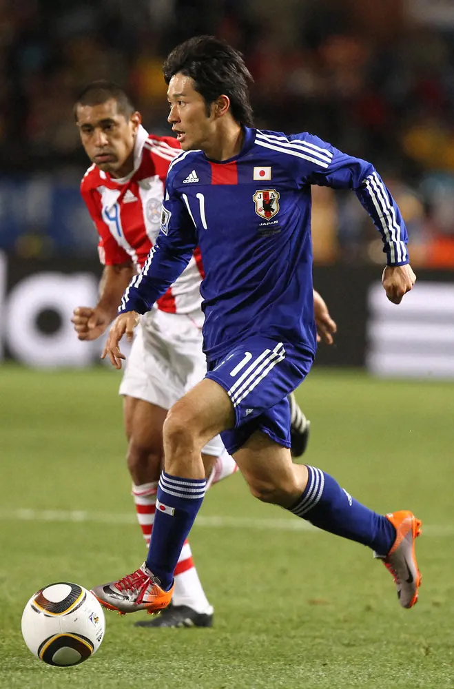 2010年、サッカーＷ杯南アフリカ大会・パラグアイ・日本での日本代表FW玉田圭司
