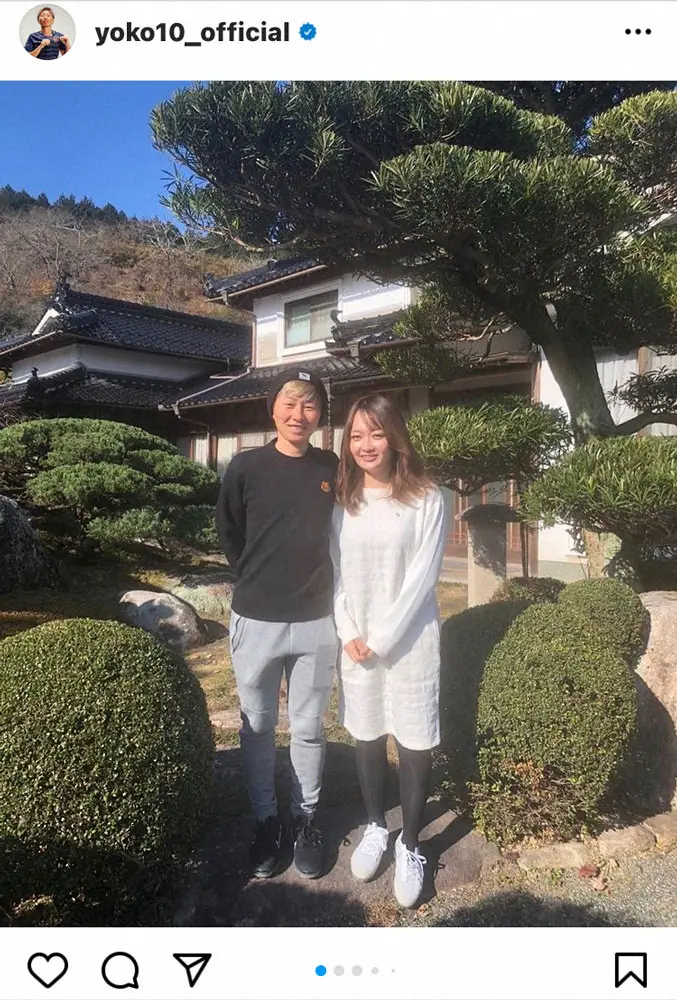 【画像・写真】トランスジェンダー公表の横山久美　結婚パートナーと、ゆかりの地へ「緊張したと思うけどありがと」