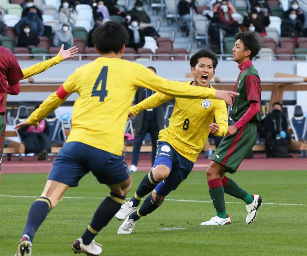 関東第一 新国立1号からの6発 若松が開幕弾 タイミングやポジショニングでゴールできた スポニチ Sponichi Annex サッカー