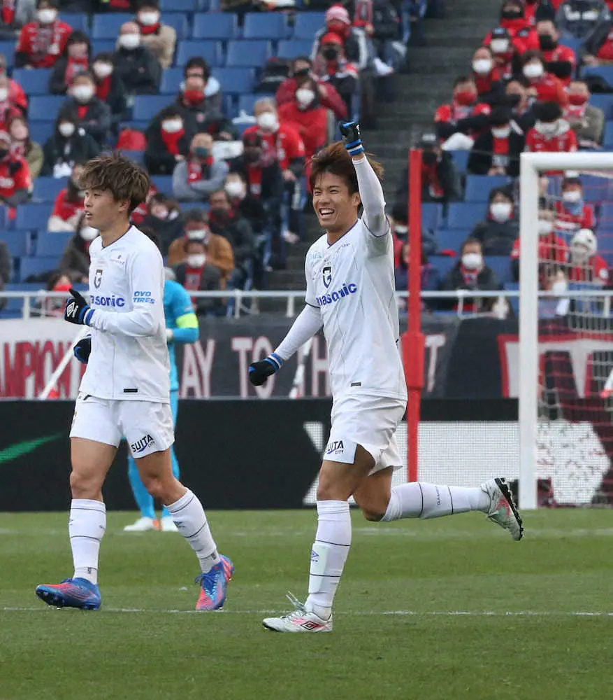 【画像・写真】G大阪　福田が決めた！　“熱い”片野坂監督に3戦目で初勝利プレゼント　「何とか逃げ切って良かった」