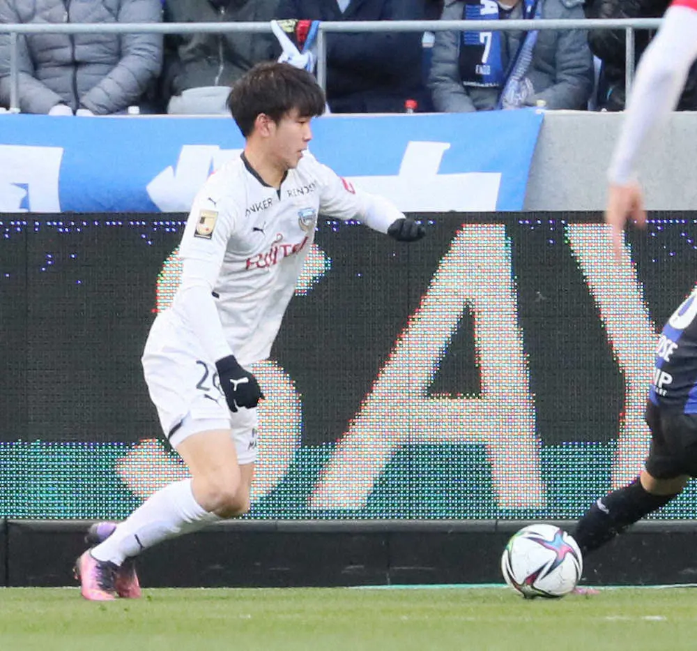 【画像・写真】川崎F・途中出場FW宮城がG大阪戦で今季初得点「あの形は得意。無意識に出た」