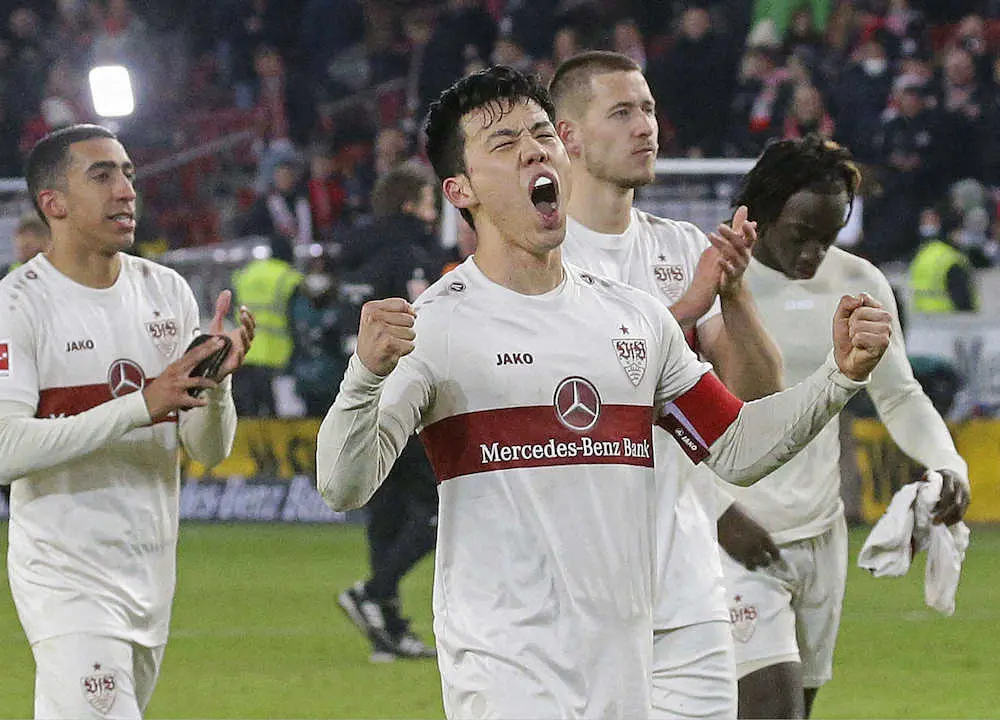 【画像・写真】遠藤航2戦連発で逆転に貢献　指揮官「素晴らしいパフォーマンス」　チーム最高タイの評価