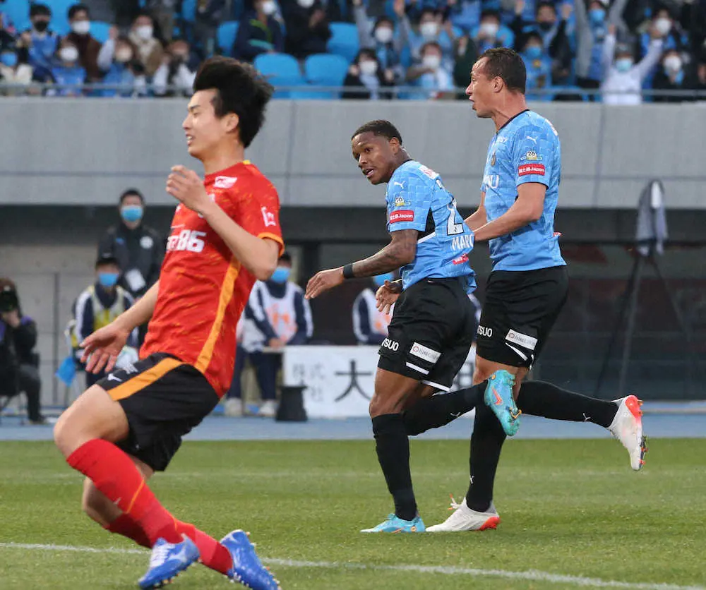 【画像・写真】川崎F　名古屋下しJ最長タイのホーム25戦不敗で暫定首位に　決勝点マルシーニョ「本当にいいパス」
