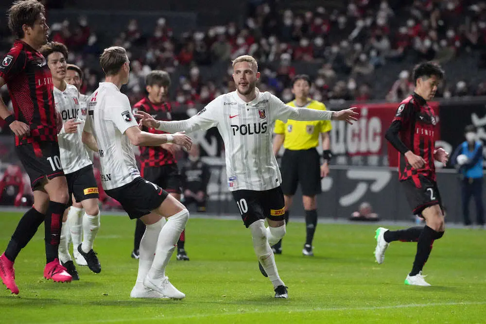 【画像・写真】浦和MFモーベルグがデビュー戦に続く2戦連発「前線の人間としてゴールは気分が良い」