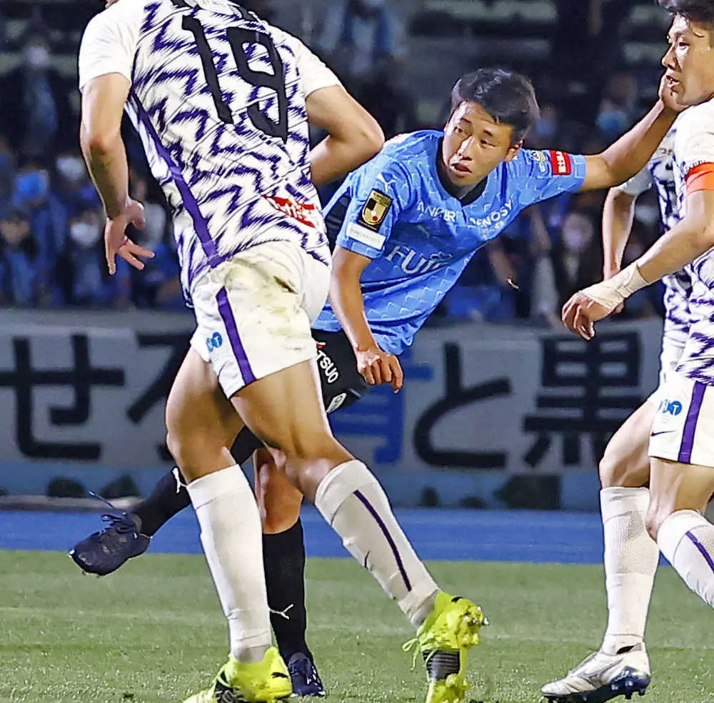 川崎f 高卒ルーキー永長鷹虎がデビュー戦でプロ初ゴール 若い選手がもっと突き抜けていかないとダメ スポニチ Sponichi Annex サッカー
