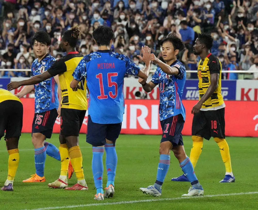【画像・写真】久保建英　日本代表初ゴールにホッ「いや～長かった」 三笘＆鎌田にも感謝「アドバイス通りだった」