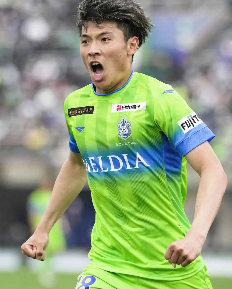 【画像・写真】22歳ストライカー町野　代表初選出で意欲的「全て発揮しようと思っている」