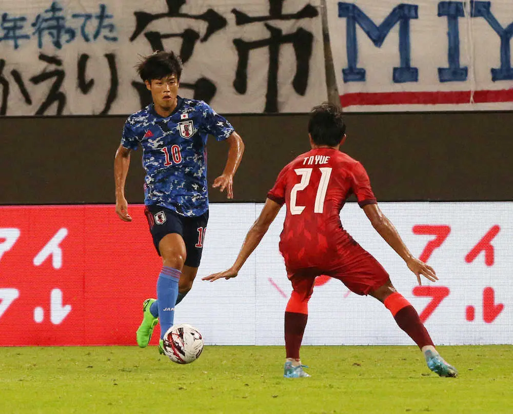 【画像・写真】日本代表FW岩崎悠人　森保監督への感謝語る　苦しい時期に「自分の良さを再確認させてくれた」