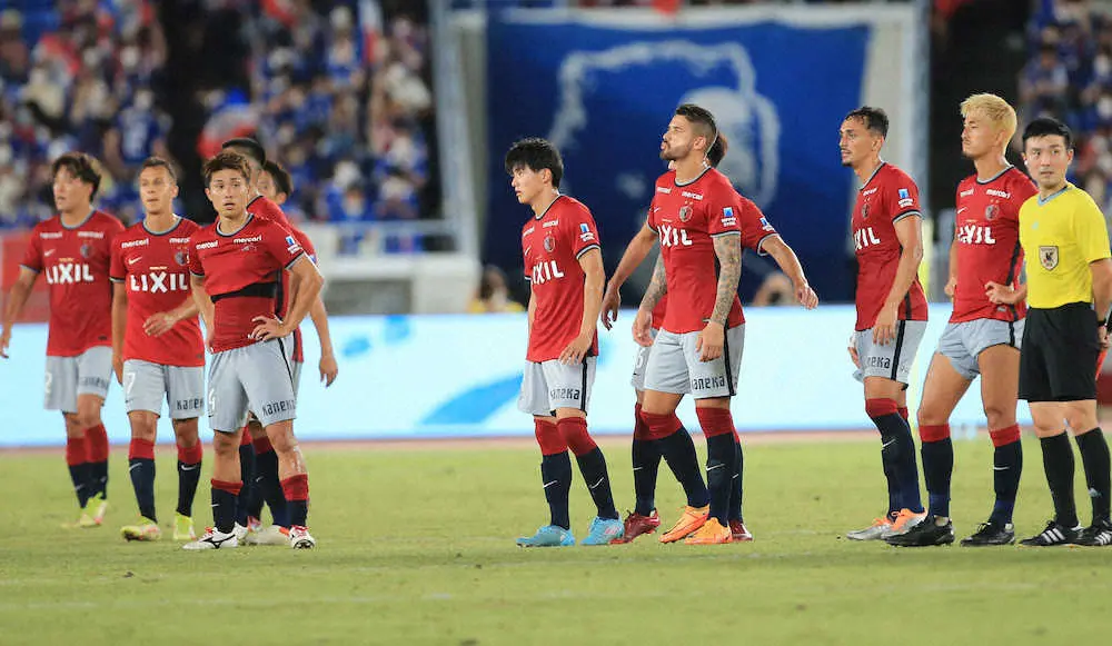 【画像・写真】鹿島が首位攻防戦で完敗　FW土居主将「マリノスのゲームだった」