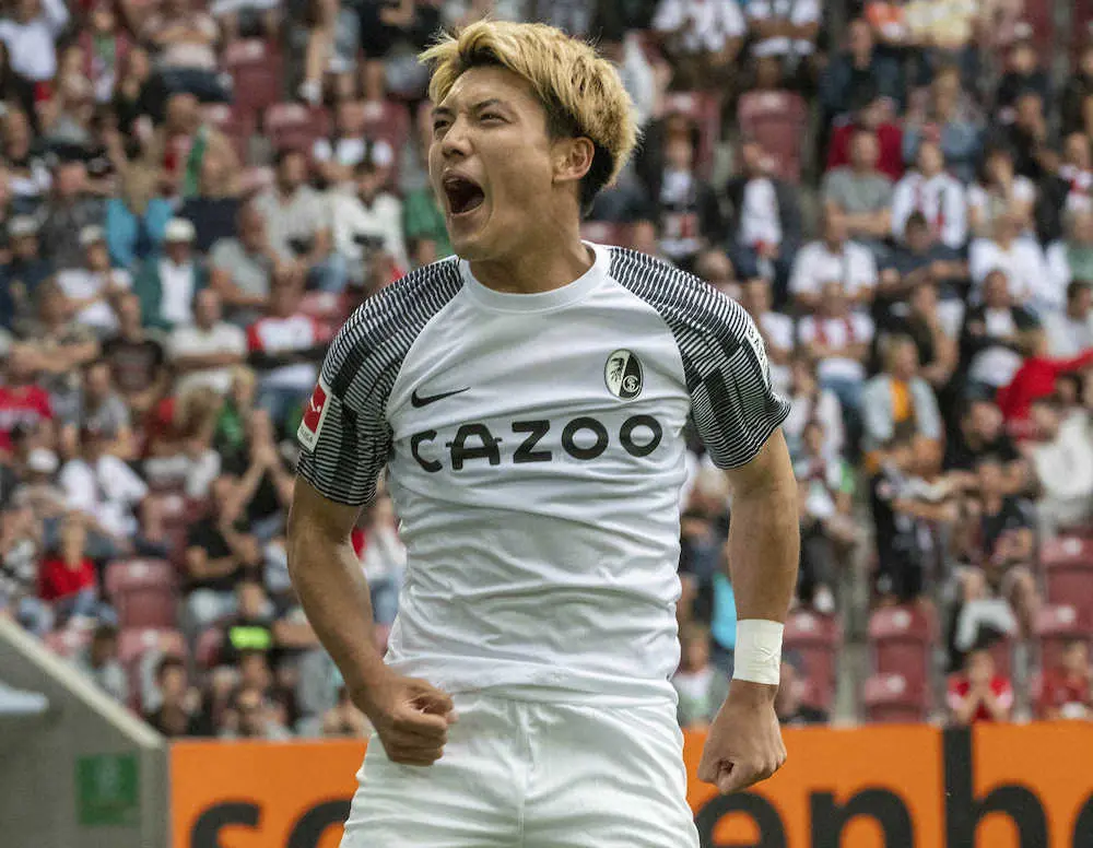 【画像・写真】フライブルク堂安、開幕弾も満足せず　1年前の五輪敗戦に「成長して活躍しないと悔しさは晴れへん」