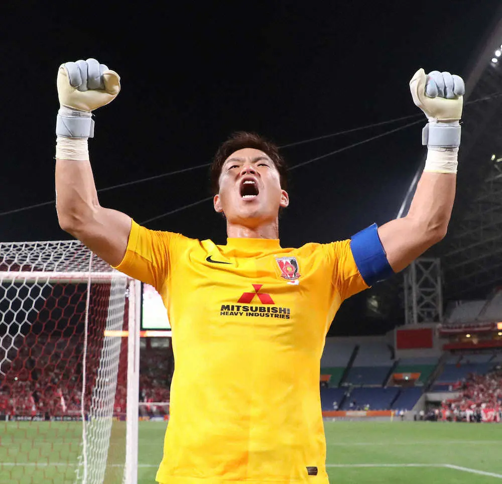 浦和gk西川 Pk戦を楽しめた Acl3大会ぶり決勝進出に感謝 僕の後ろには心強いサポーターが スポニチ Sponichi Annex サッカー