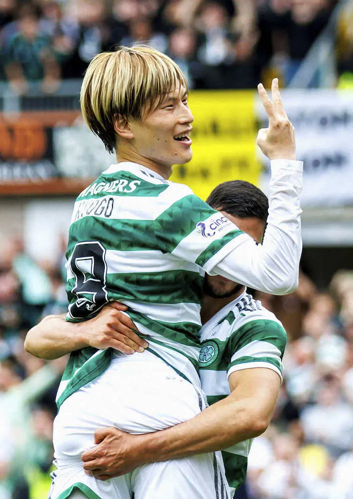 【画像・写真】ハット達成のセルティック古橋を地元メディア称賛　地元紙「完璧なショー」採点は10点満点