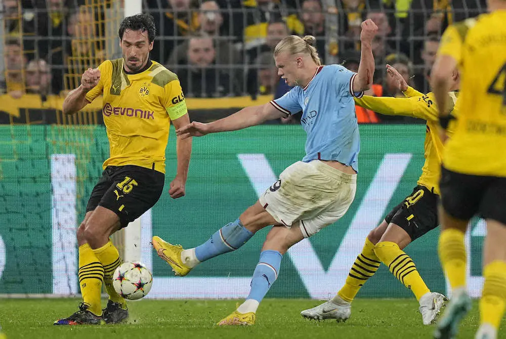 【画像・写真】ドルトムント　ハーランド封じドローで突破！！