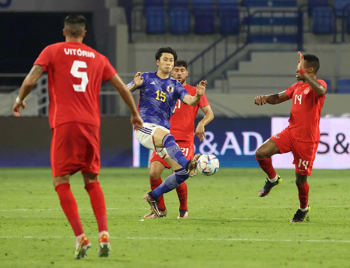 【画像・写真】日本代表MF鎌田　ボランチでも魅せた!途中出場のカナダ戦をネット絶賛「別格」「前にも後ろにも欲しい」