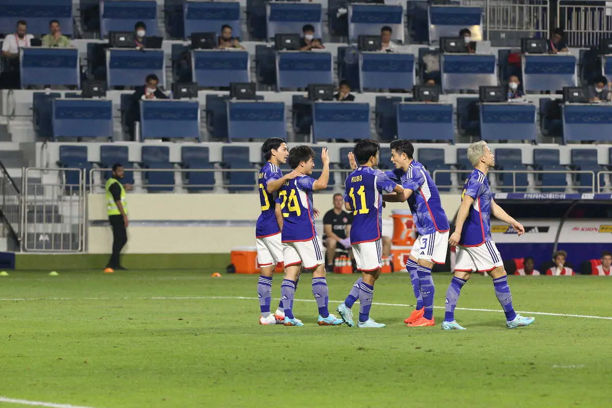 【画像・写真】＜日本・カナダ＞前半、相馬がゴールを決める（撮影・西海健太郎）