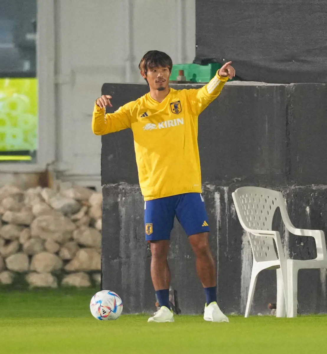 【画像・写真】日本代表MF守田は全体練習に参加せず　23日のドイツ戦黄信号？