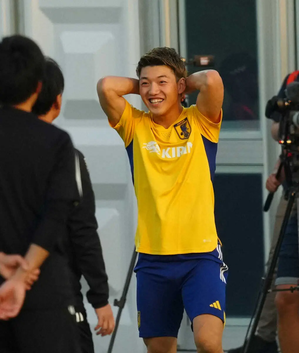 【画像・写真】堂安　コスタリカ戦で先発あるぞ!!　ドイツ戦で同点弾の原動力は反骨心　2戦連発へ「体キレキレ」