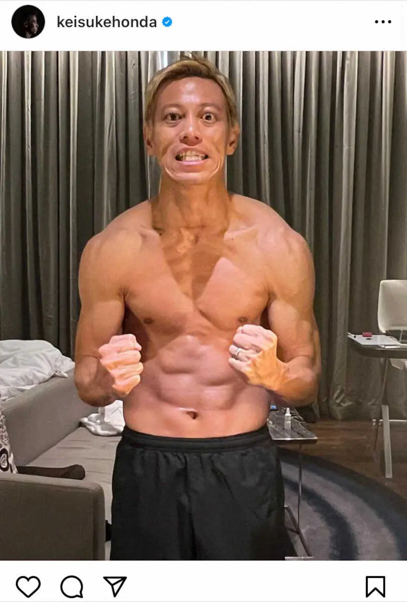 本田圭佑公式インスタグラム Keisukehonda から スポニチ Sponichi Annex サッカー