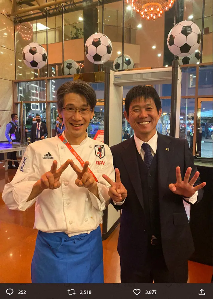 【画像・写真】試合後ロッカーだけじゃない…日本代表W杯現地宿舎にも「感謝の折り鶴」　代表専属シェフの投稿が大反響