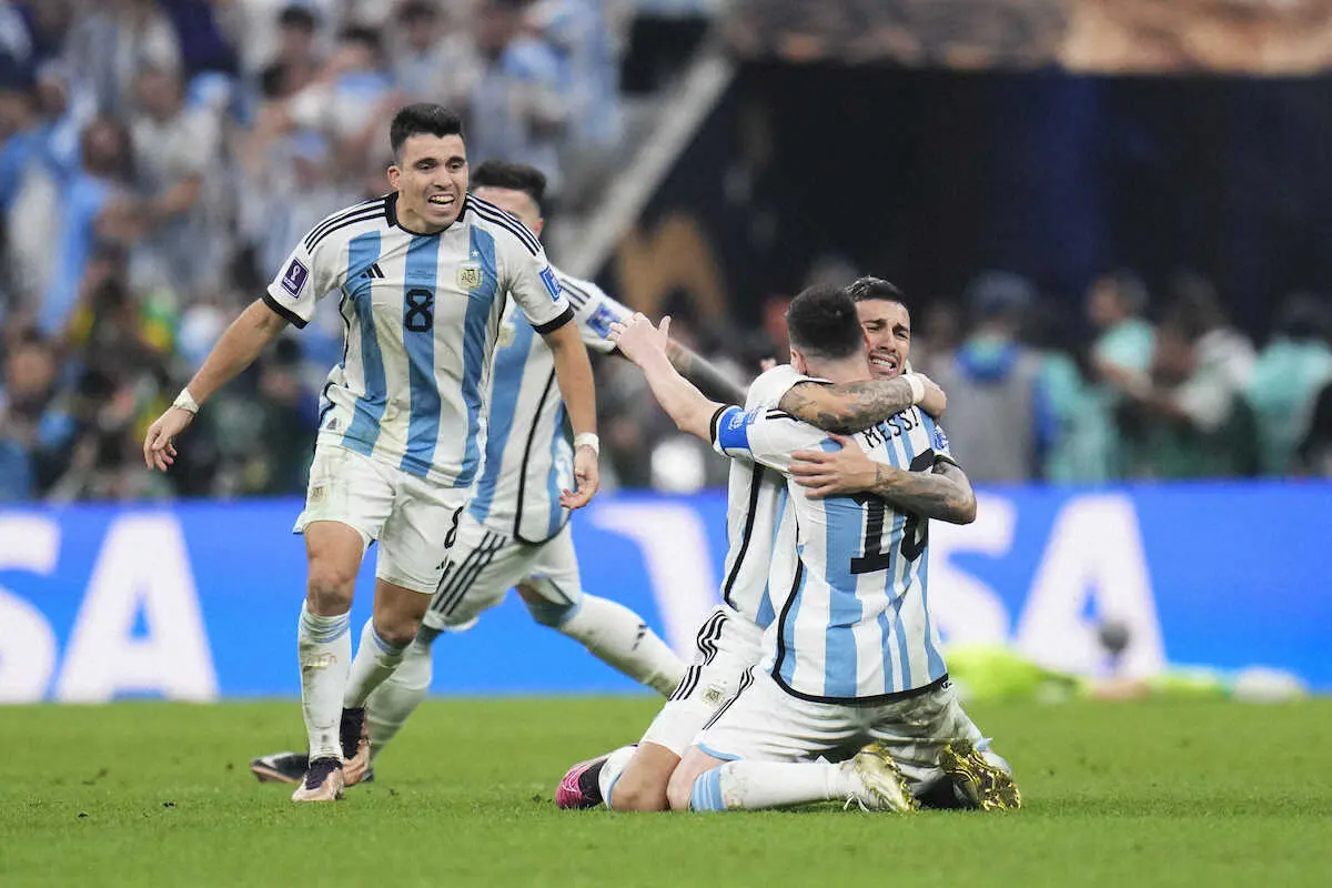 アルゼンチン代表 2022 ホーム ユニ メッシ ワールドカップ決勝 フランス戦
