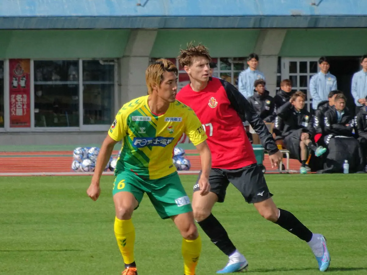 【画像・写真】J1名古屋　今季チーム1号は永井！　浦和から加入のユンカーが追加点　J2千葉と今季初の対外試合