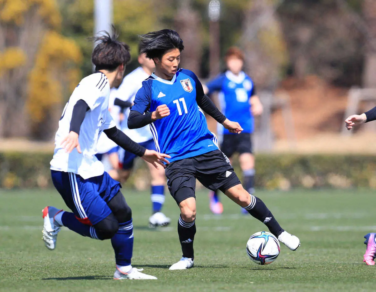 【画像・写真】名古屋・MF甲田英将　両利きドリブラー“ポスト相馬”名乗り