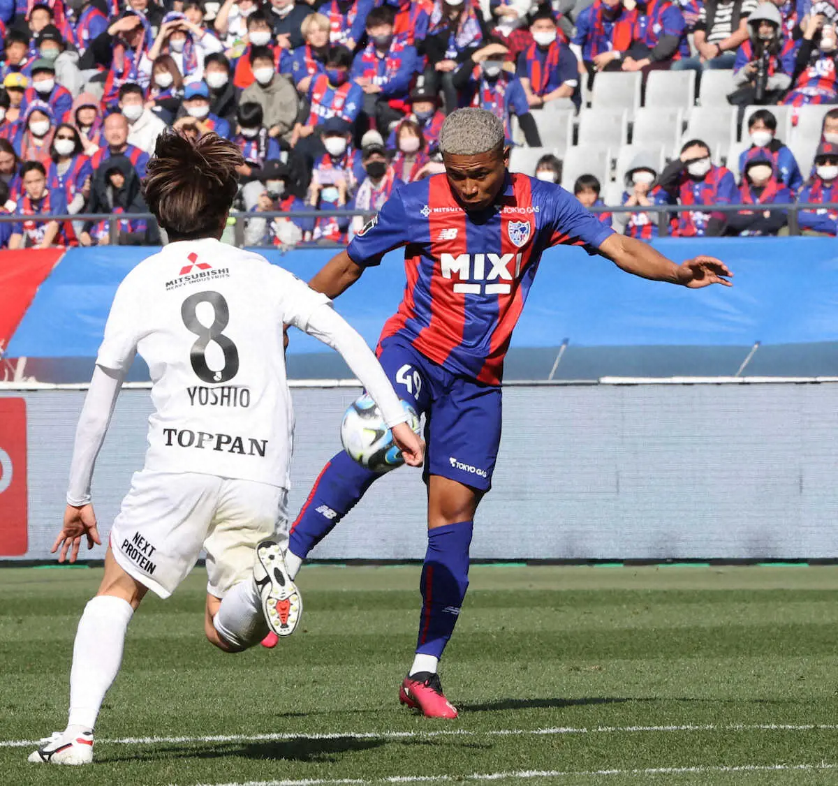 【画像・写真】FC東京　3バック変更実らずドロー　代表初選出DFバングーナガンデWBでプレーも見せ場つくれず