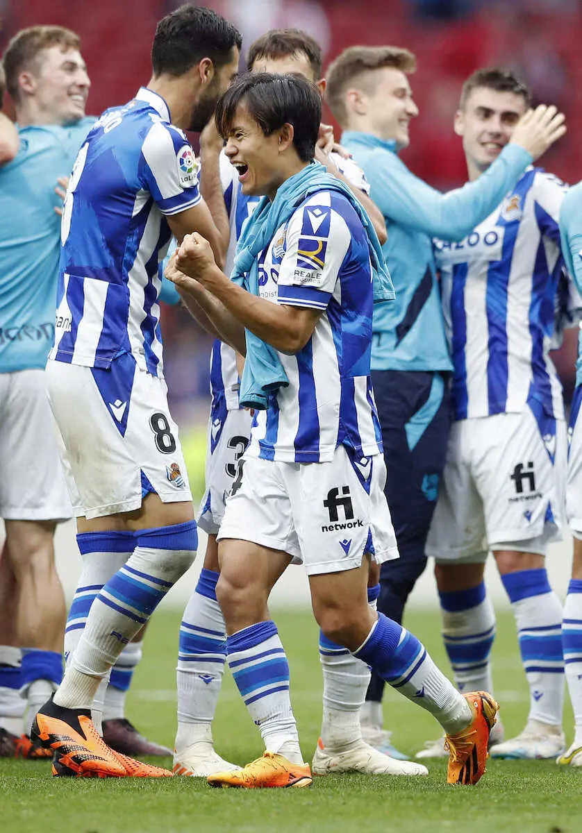 【画像・写真】久保所属のRソシエダードが10季ぶりに欧州CL出場権を獲得