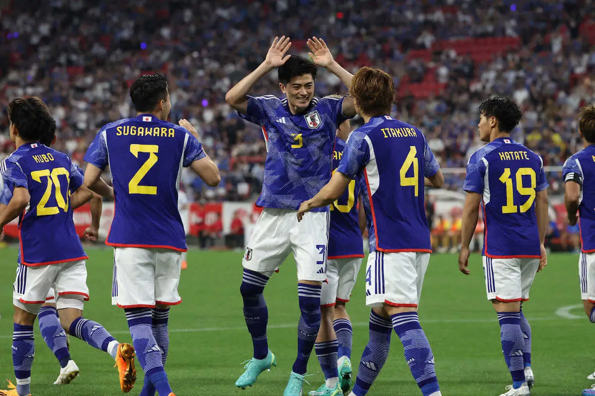 【画像・写真】森保ジャパンが前半52秒の谷口ヘッドで先制　開始1分弾は03年高原以来20年ぶり　エルサルバドル戦