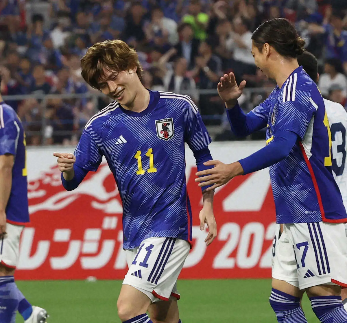 【画像・写真】森保監督　上田＆古橋が得点　1トップ争い激化に「選ぶ者としては難しい選択を迫られる」